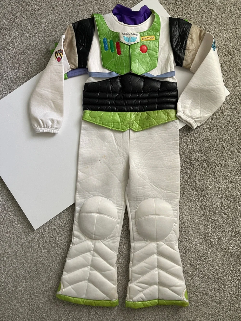 Disney Buzz Lightyear Costume - White, Green & Black Space Ranger Outfit